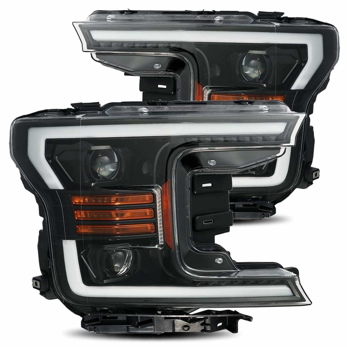 AlphaRex Projector Headlights Jet Black (18-20 Ford F150) - 880174