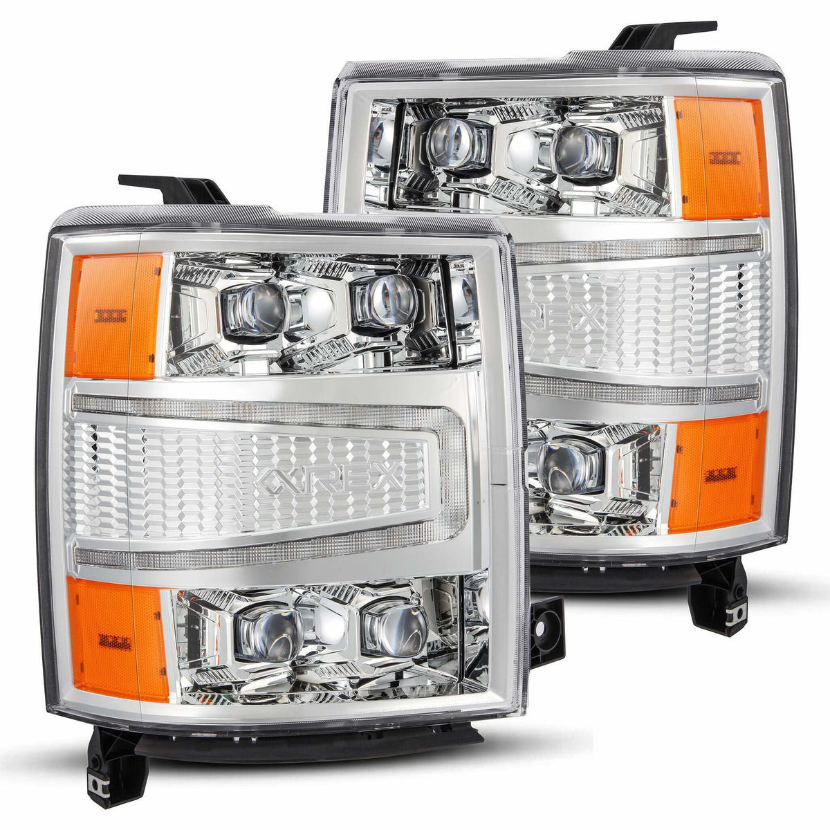 AlphaRex Led Projector Headlights In Chrome (14-18 Chevrolet Silverado 1500) - 880240