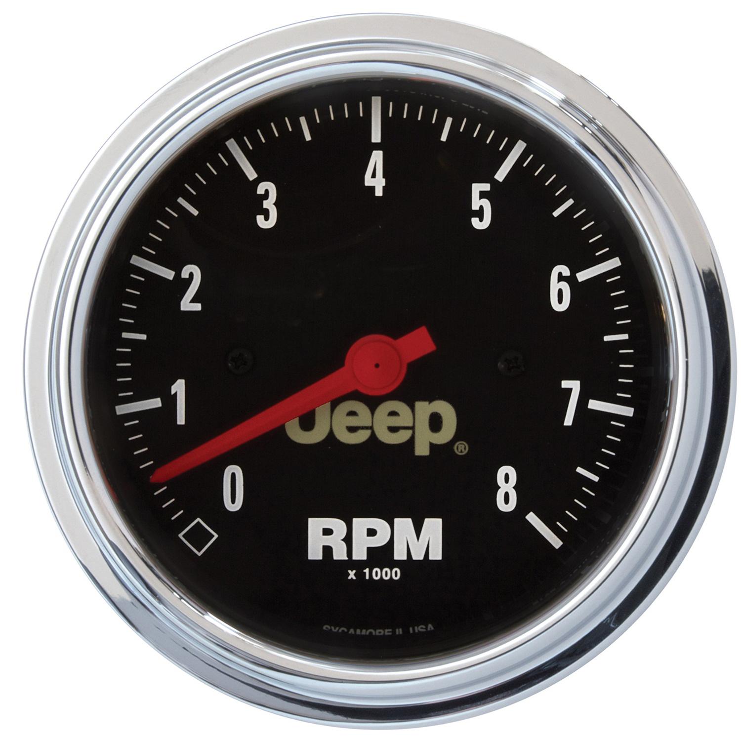 Auto Meter 3-3/8" IN-DASH TACHOMETER, 0-8,000 RPM, JEEP - 880246