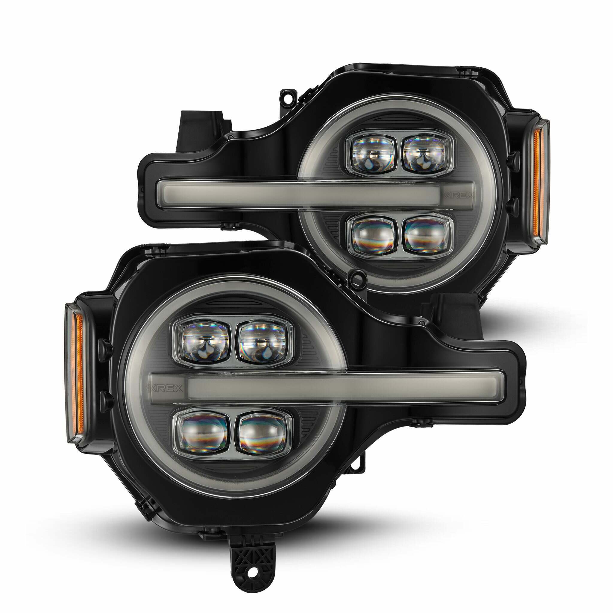 AlphaRex NOVA-Series LED Projector Headlights - Black (2021-2025 Ford Bronco) - 880260