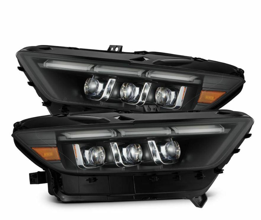 AlphaRex MK II NOVA-Series LED Projector Headlights Black (2015-2017 Mustang GT, 2015-2020 GT350, 2020+ GT500) - 880262