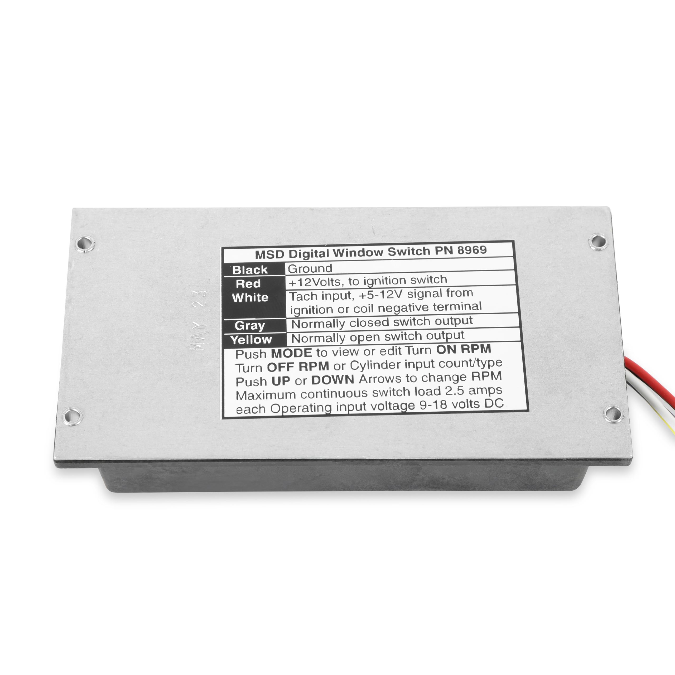MSD Digital RPM Activated Window Switch