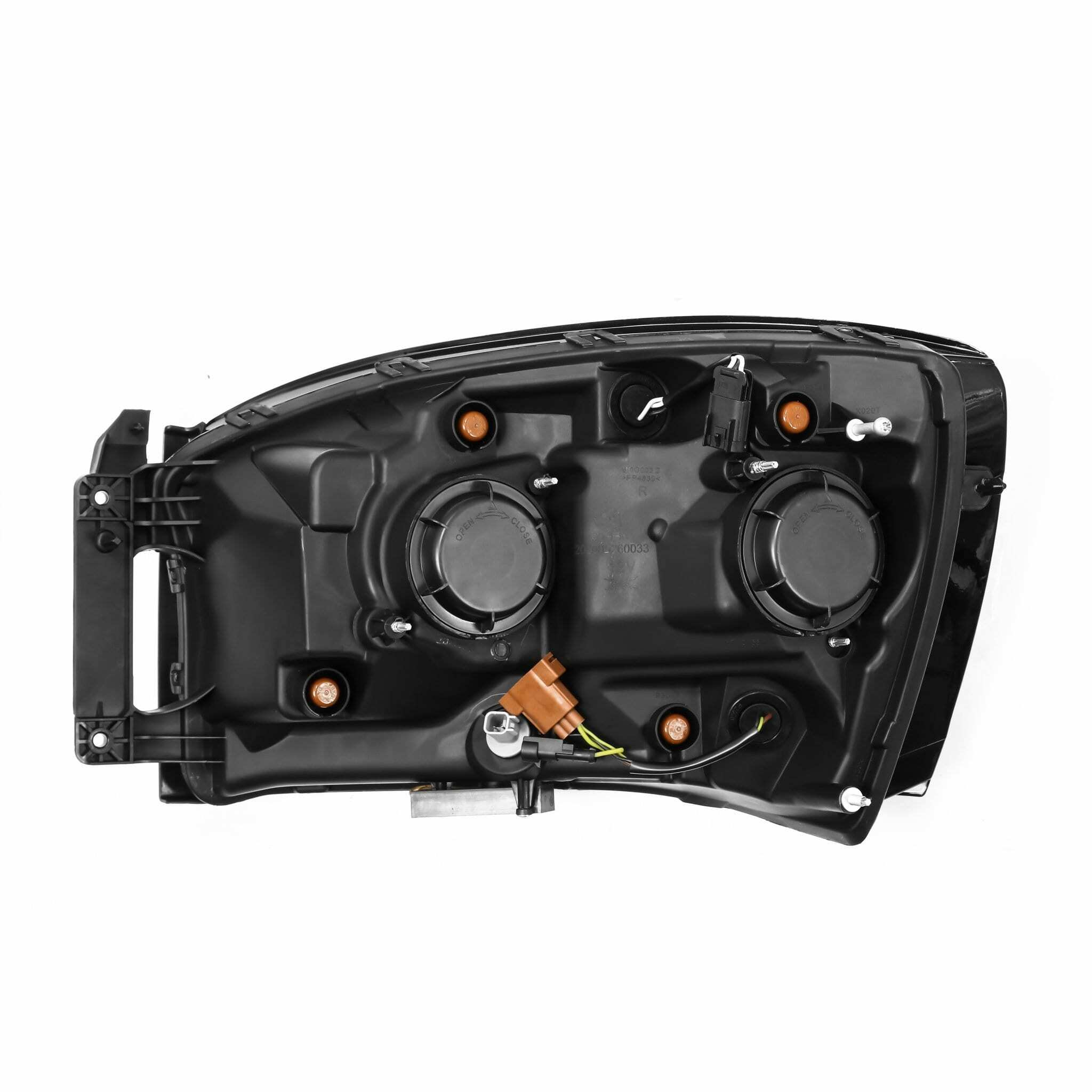 AlphaRex Led Projector Headlights Plank Style Design Black (2006-2009 Ram 1500, Ram 2500, Ram 3500) - 880536