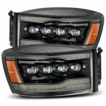 AlphaRex Led Projector Headlights Plank Style Design Midnight Black (2006-2009 Ram 1500, Ram 2500, Ram 3500) - 880538