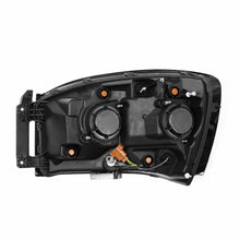 AlphaRex Led Projector Headlights Plank Style Design Midnight Black (2006-2009 Ram 1500, Ram 2500, Ram 3500) - 880538