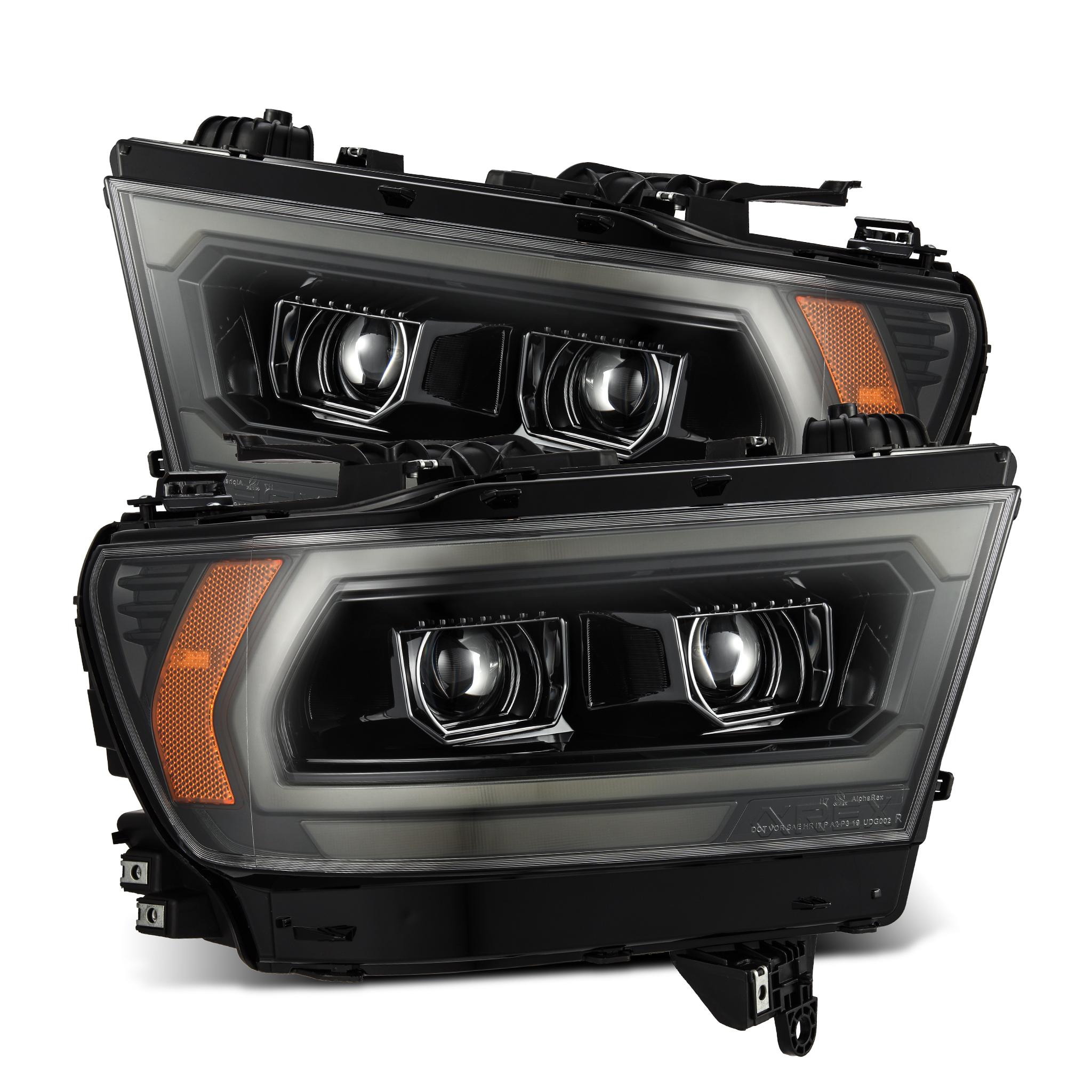 AlphaRex Projector Headlights Alpha Black (2019-2024 1500) - 880575