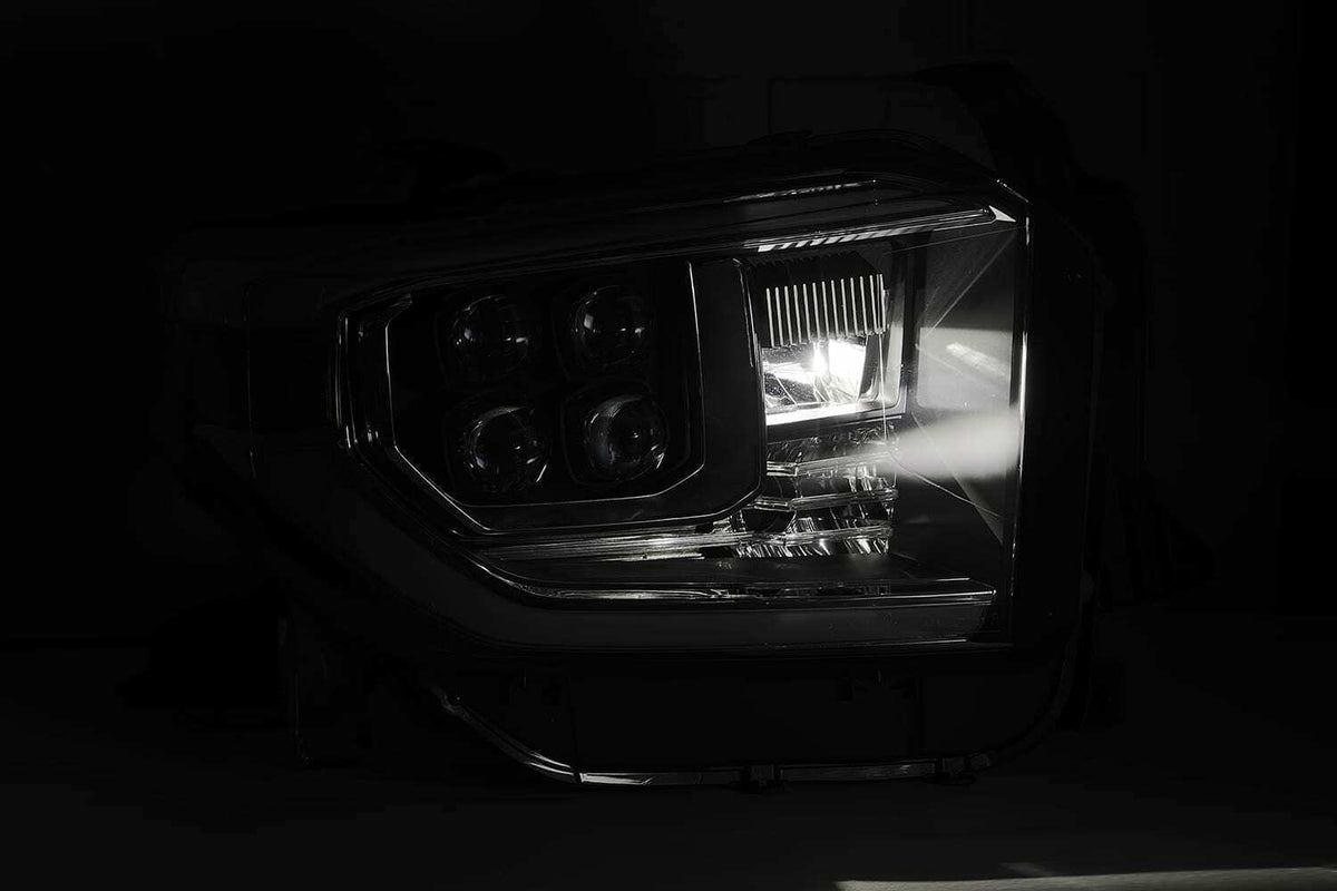 AlphaRex LED Projector Headlights Plank Style Design Black (2014-2020 Tundra) - 880730