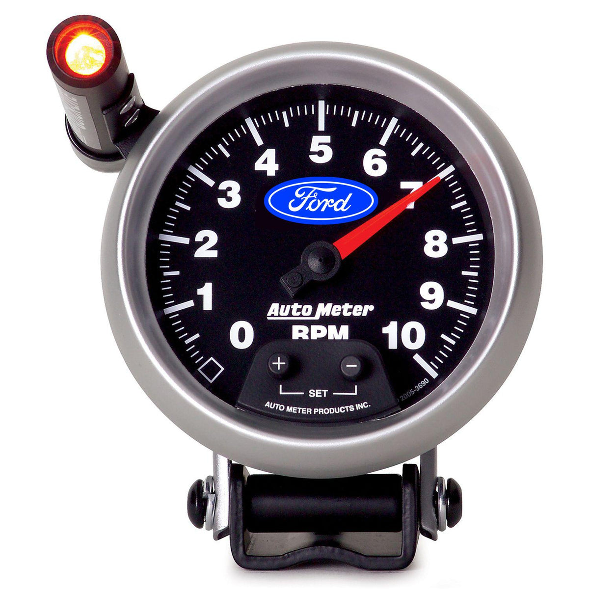 Auto Meter Gauge, Tachometer, 3 3/4", 10K Rpm, Pedestal W/ Ext. Quick-Lite, Ford - 880825
