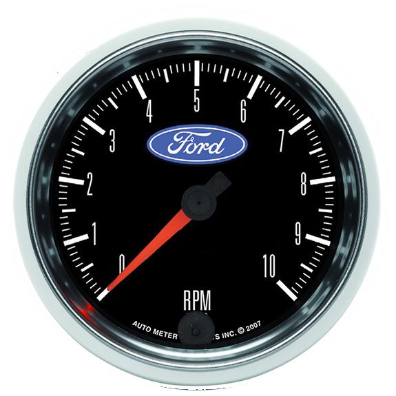 Auto Meter Gauge, Tachometer, 3 3/8", 10K Rpm, In-Dash, Ford - 880826