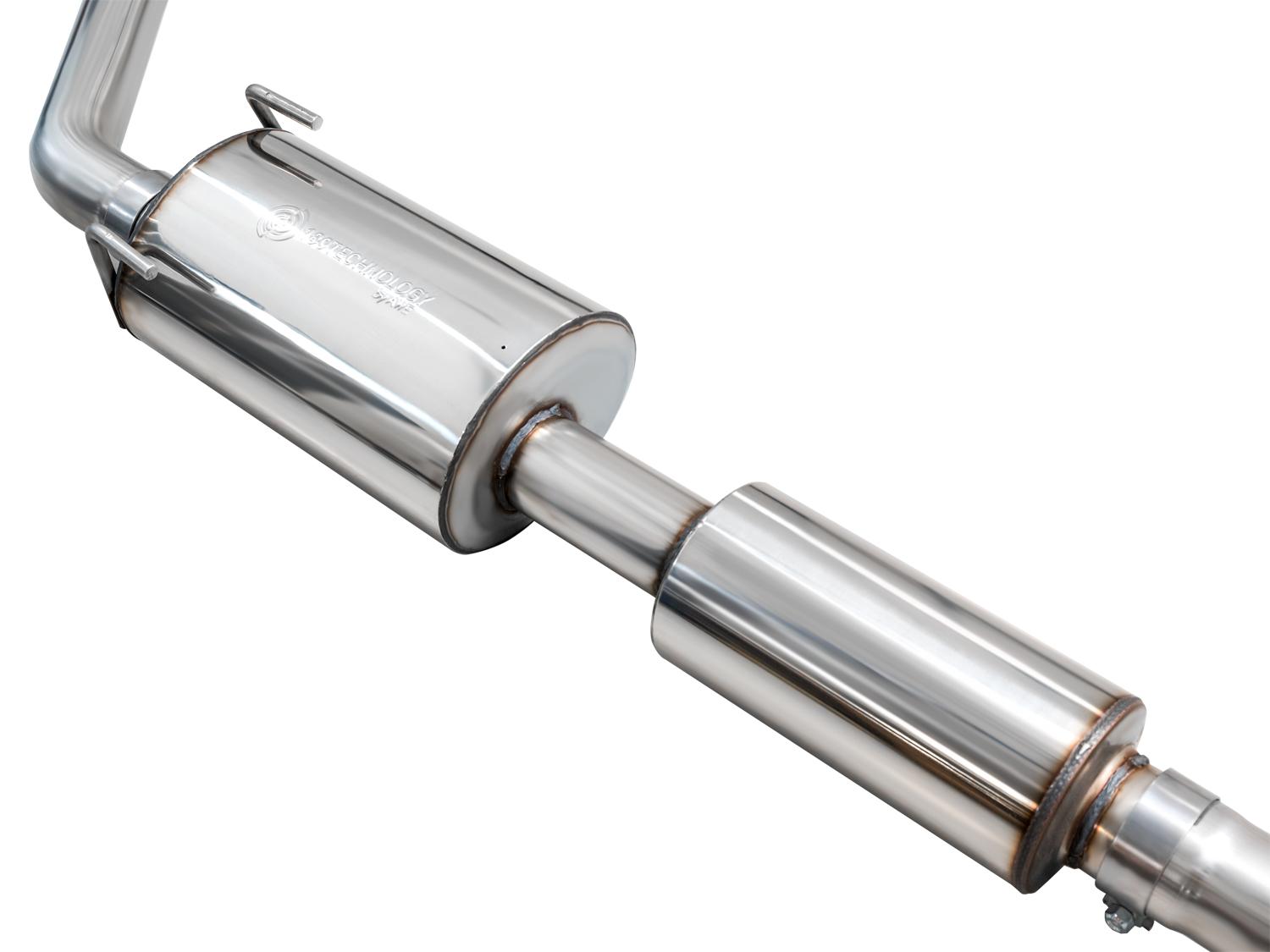 AWE 0FG Exhaust - Dual Chrome Silver Tips (2024+ Toyota Tacoma 2.4T) - 3015-32254