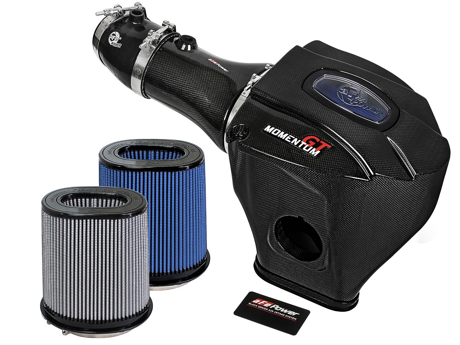 AFE Black Series Carbon Fiber Cold Air Intake System w/ Pro 5R & Pro DRY S Filters (2017-2018 Challenger, Charger) - 52-72205-CF