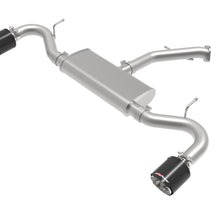 AFE Takeda 2-1/2 IN 409 Stainless Steel Axle-Back Exhaust w/ Carbon Fiber Tips (Hyundai Elantra GT 18-20 L4-1.6L (t)) - 49-47016-C
