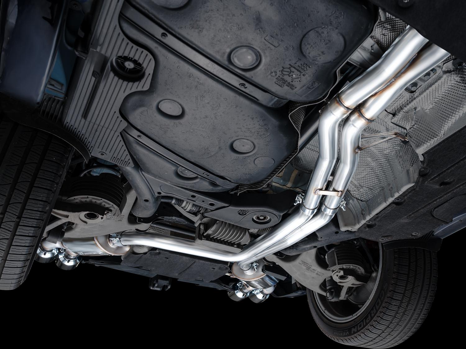 AWE Touring Edition Exhaust for '19-'21 Porsche Macan 3.0T/2.9TT - Chrome Silver - 3015-42951