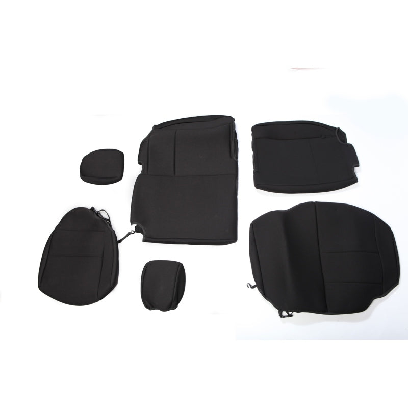 Rugged Ridge Seat Cover Rear Neoprene Black; 07-18 Jeep Wrangler Jku - 13264.01