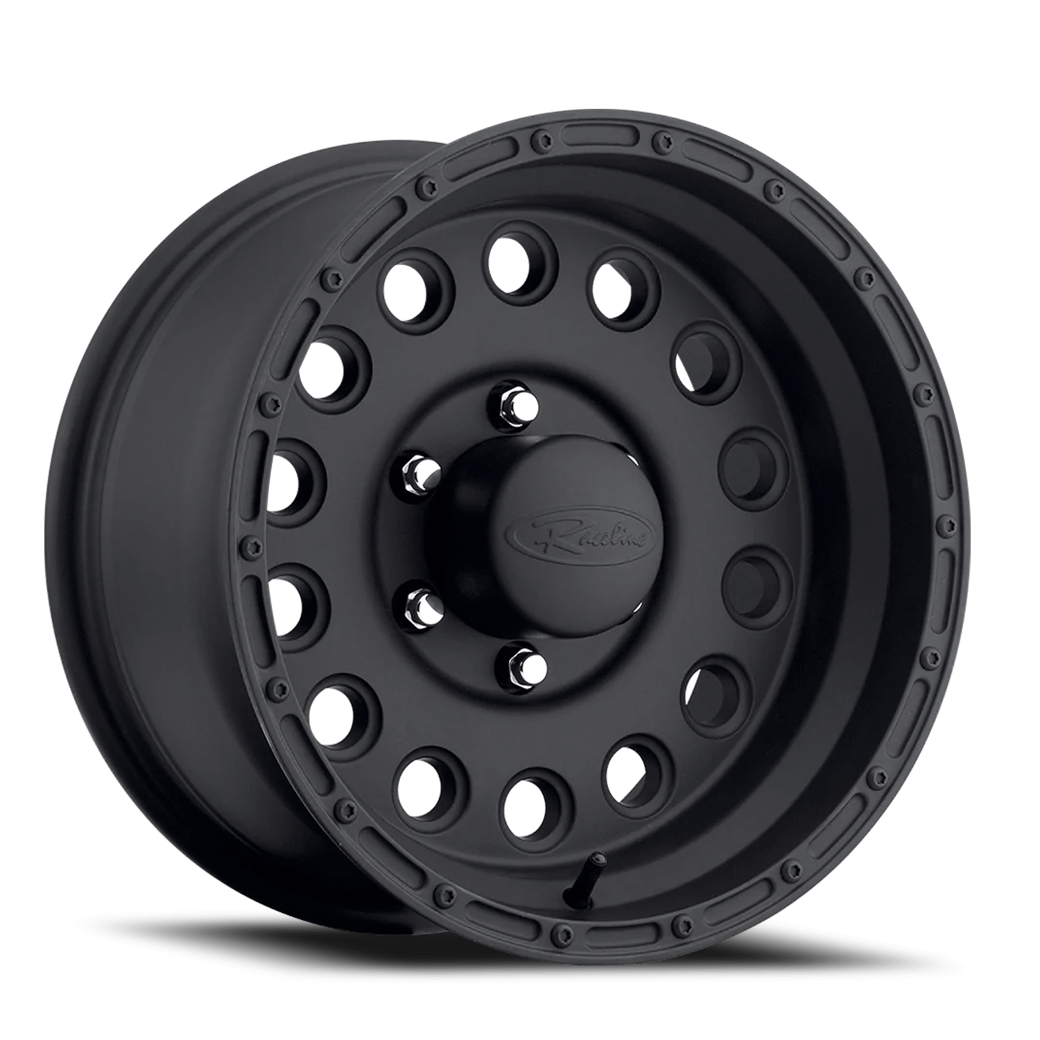 Raceline Wheels Aluminum Wheels 16x8 Rockcrusher 887B Satin Black -20 Offset 6 on 139.7 Bolt Pattern 107.95 Bore Raceline - 887B-68060