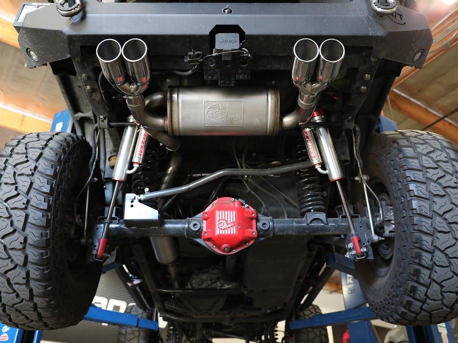 AFE Cat-Back Exhaust System (2007-2018 Jeep Wrangler V6-3.6/3.8L) - 49-38087-P