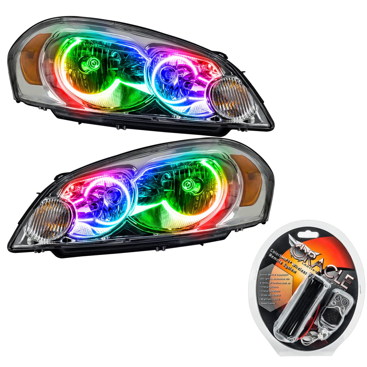 Oracle Lighting Smd Pre-Assembled Headlights, Non-Hid, Colorshift (2006-2015 Impala) - 8898-330