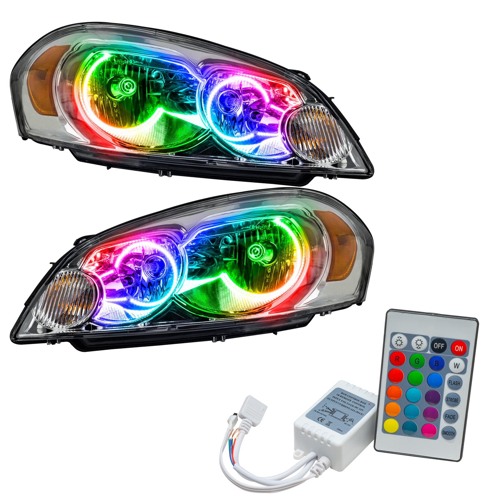 Oracle Lighting SMD Pre-Assembled Headlights, Non-HID, ColorSHIFT - Simple (2006-2015 Impala) - 8898-504