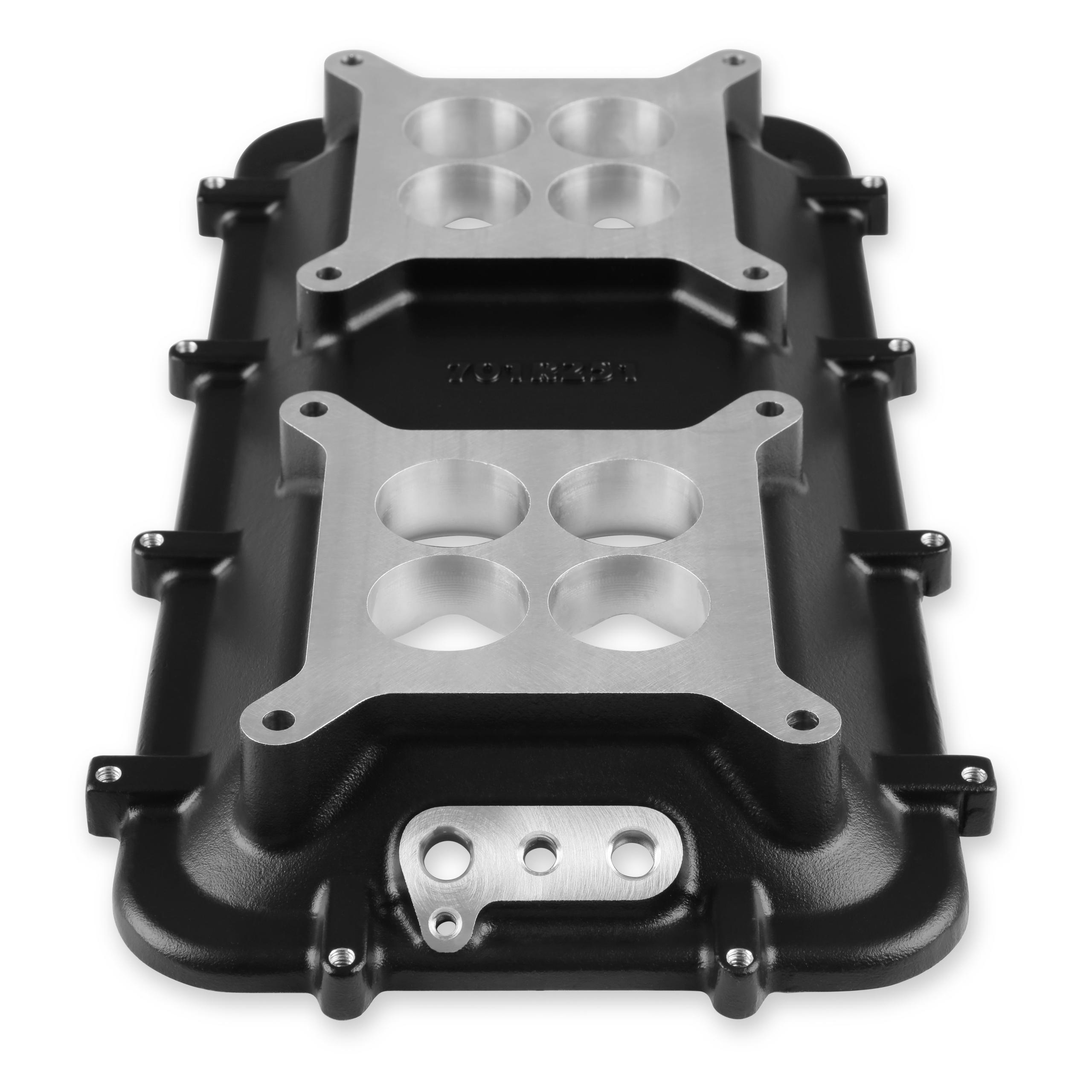 Holley Mid-Rise Plenum Base Adapter Kit - 300-267BK