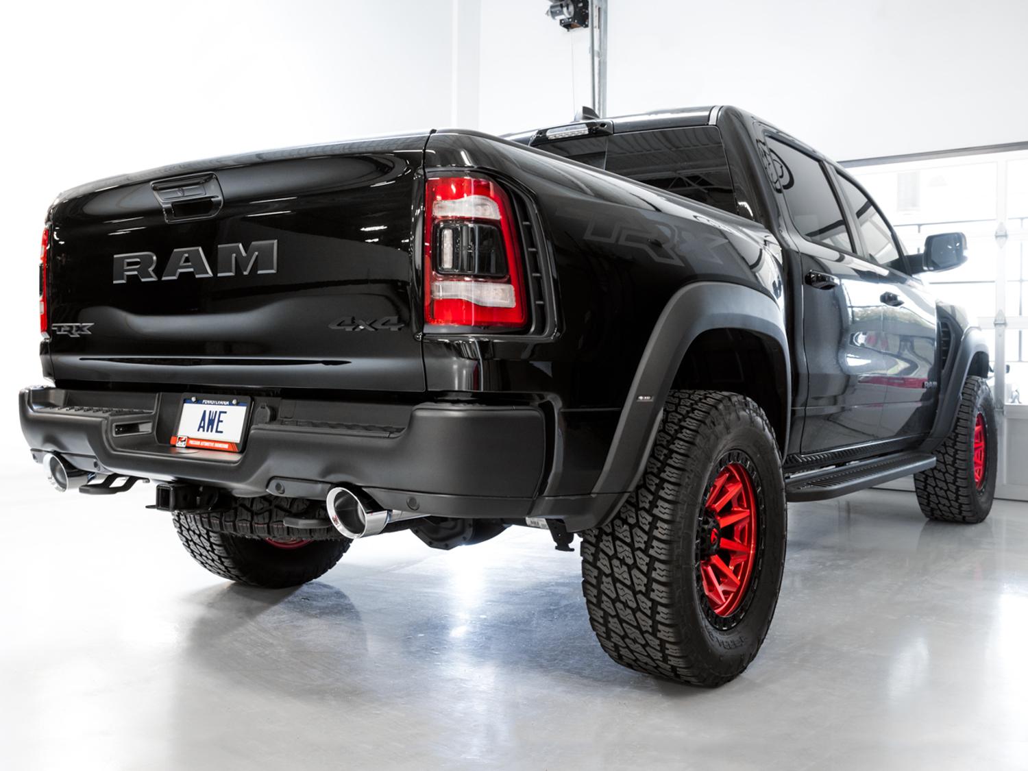 AWE 0FG Catback Exhaust for RAM TRX - Chrome Silver Tips - 3015-32004