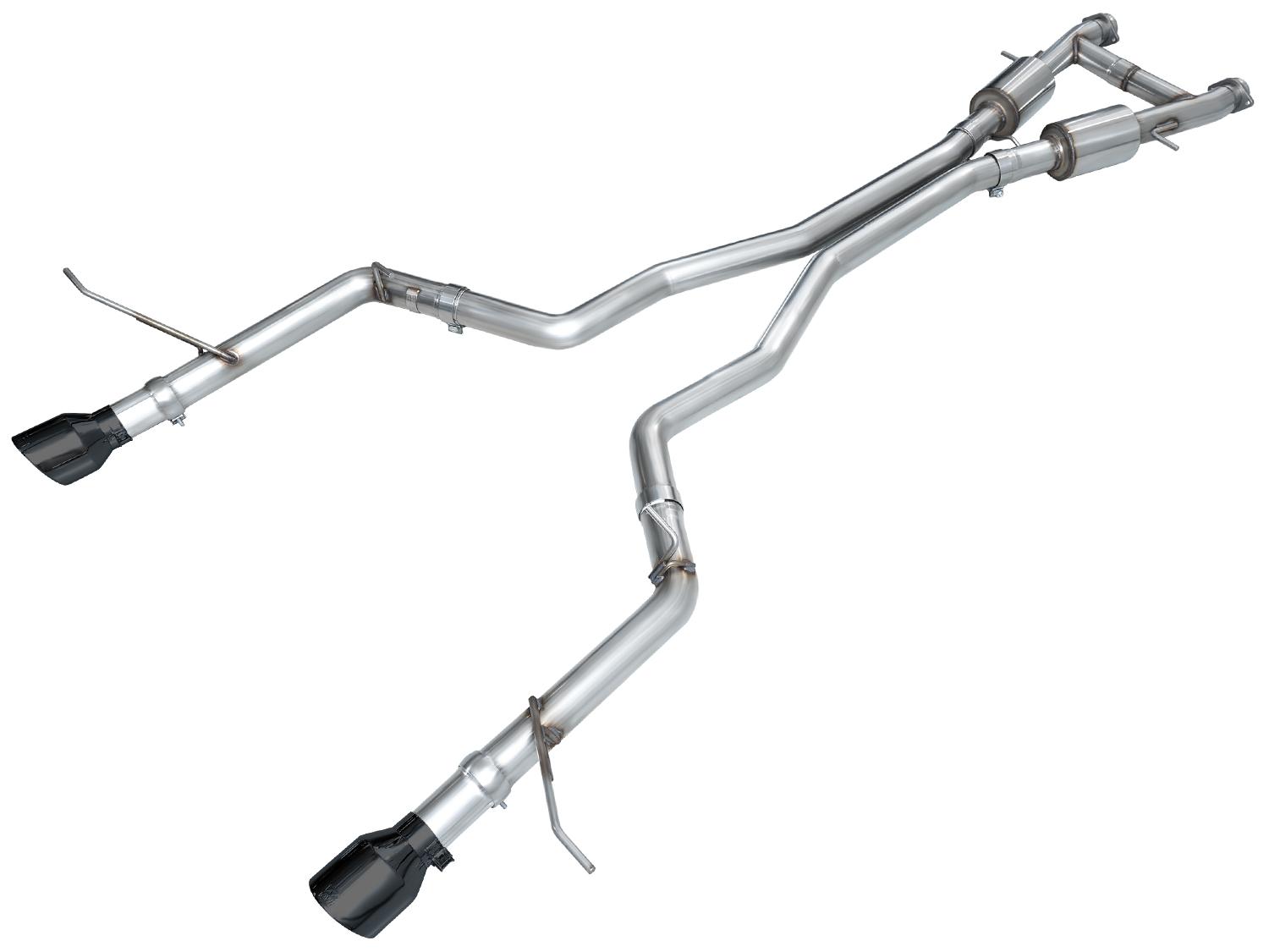 AWE Track Edition Exhaust - Diamond Black Tips (2011-2024 Dodge Durango 5.7L) - 3020-33575