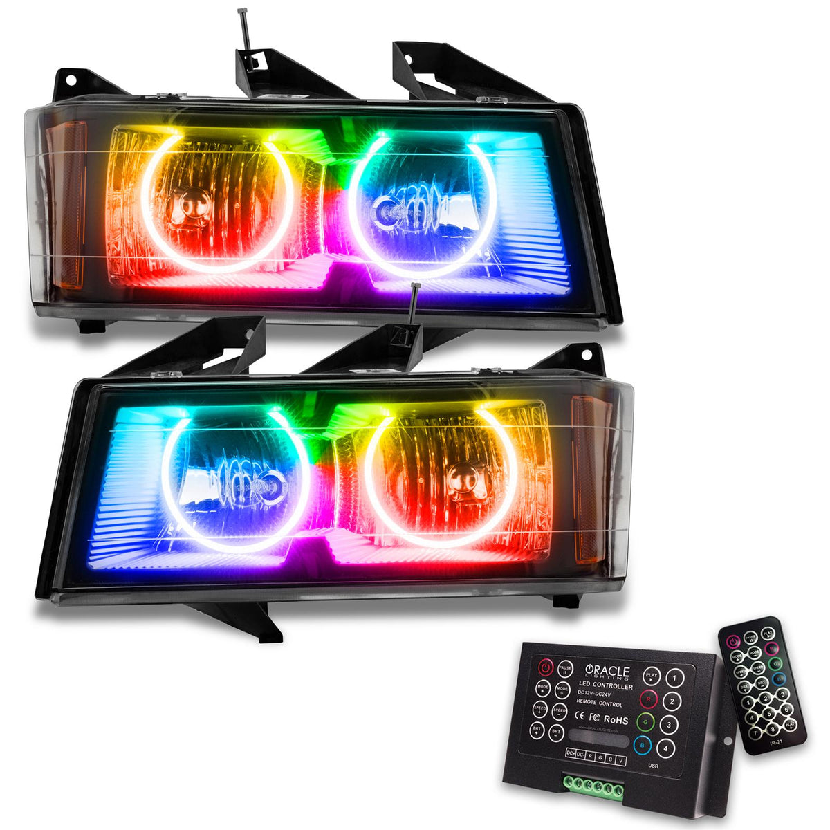 Oracle Lighting Smd Pre-Assembled Headlights, Colorshift 2.0 (2004-2012 Colorado) - 8902-333
