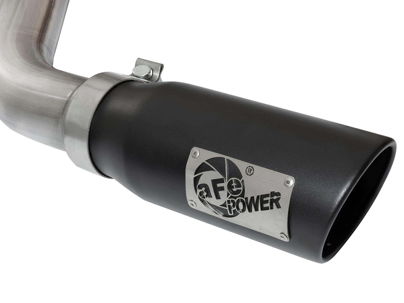 AFE MACH Force-Xp 3 IN 409 Stainless Steel Cat-Back Exhaust System w/Dual Black Tip - 49-44071-B