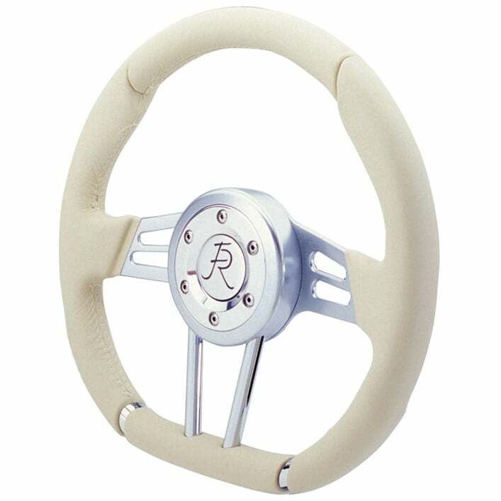 Flaming River Steering Wheel: D-Shaped 13.8 inch Light Tan - FR20130LT