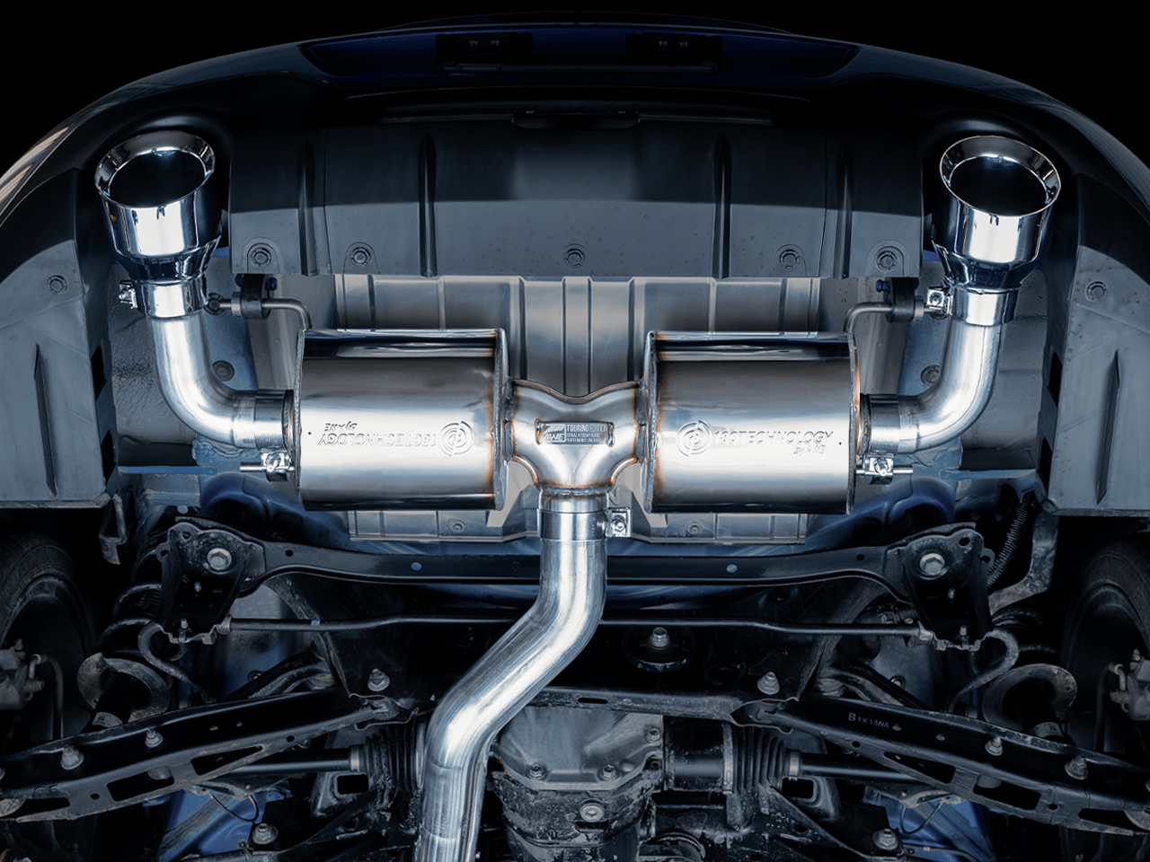 AWE Touring Edition Exhaust - Chrome Silver Tips (2016-2023 Subaru BRZ / Toyota GR86 / Toyota 86) - 3015-32486