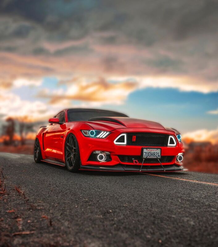 Oracle 15-17 Ford Mustang LED Headlight Halo Kit - Amber