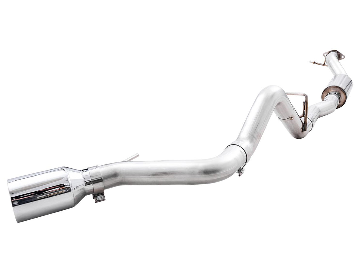AWE 0FG 3" Catback Exhaust with BashGuard (2021-2025 Ford Bronco 2.3L / 2.7L) - Single 5" Chrome Silver Tip - 3015-22789