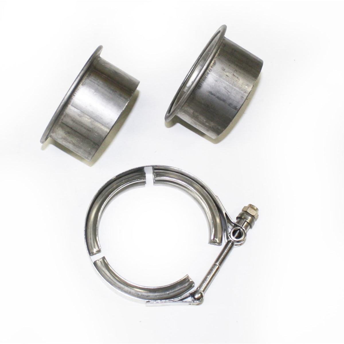 JBA 2.5" Stainless Steel V-Band clamp and flanges - VB25