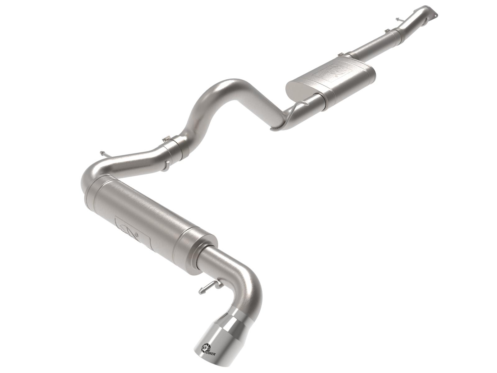 AFE 49-43136-P Apollo GT Series 3" 409 Stainless Steel Cat-Back Exhaust System w/ Polished Tip (2021-2025 Bronco)