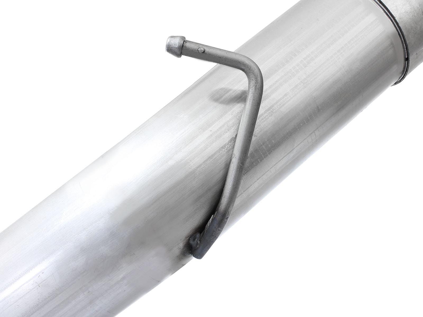 AFE Large Bore-HD 5 IN 409 Stainless Steel DPF-Back Exhaust System w/Black Tip (2013-2018 2500, 3500) - 49-42051-1B