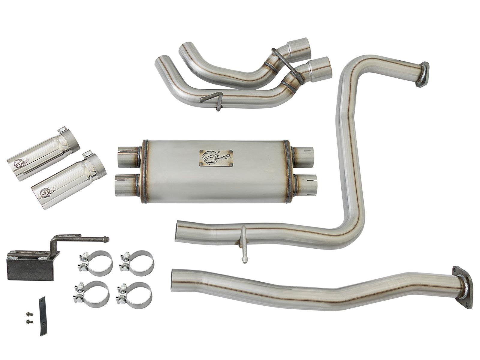 AFE Cat-Back Exhaust System (2016-2019 Nissan Titan V8-5.6L) - 49-46126-P
