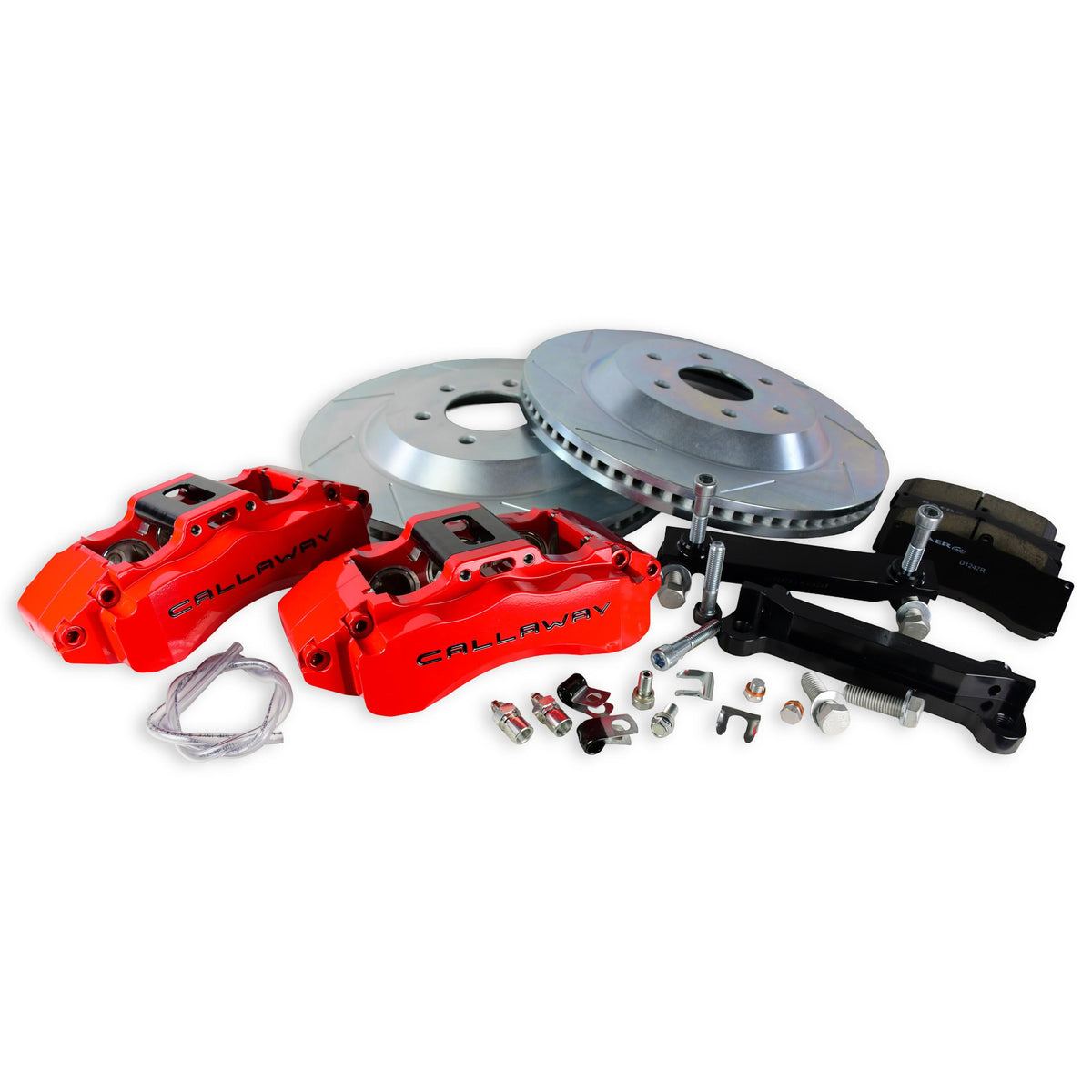 Baer 15" 6T/Callaway Front Brake Kit, Red, Slot/Zinc (2021-2026 Cadillac, Chevrolet, GMC Fitments) - 7301175R