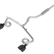 AFE Takeda 3 IN to 2-1/4 IN 304 Stainless Steel Cat-Back Exhaust w/ Black Tip (2015-2021 WRX , WRX STI) - 49-36810-C