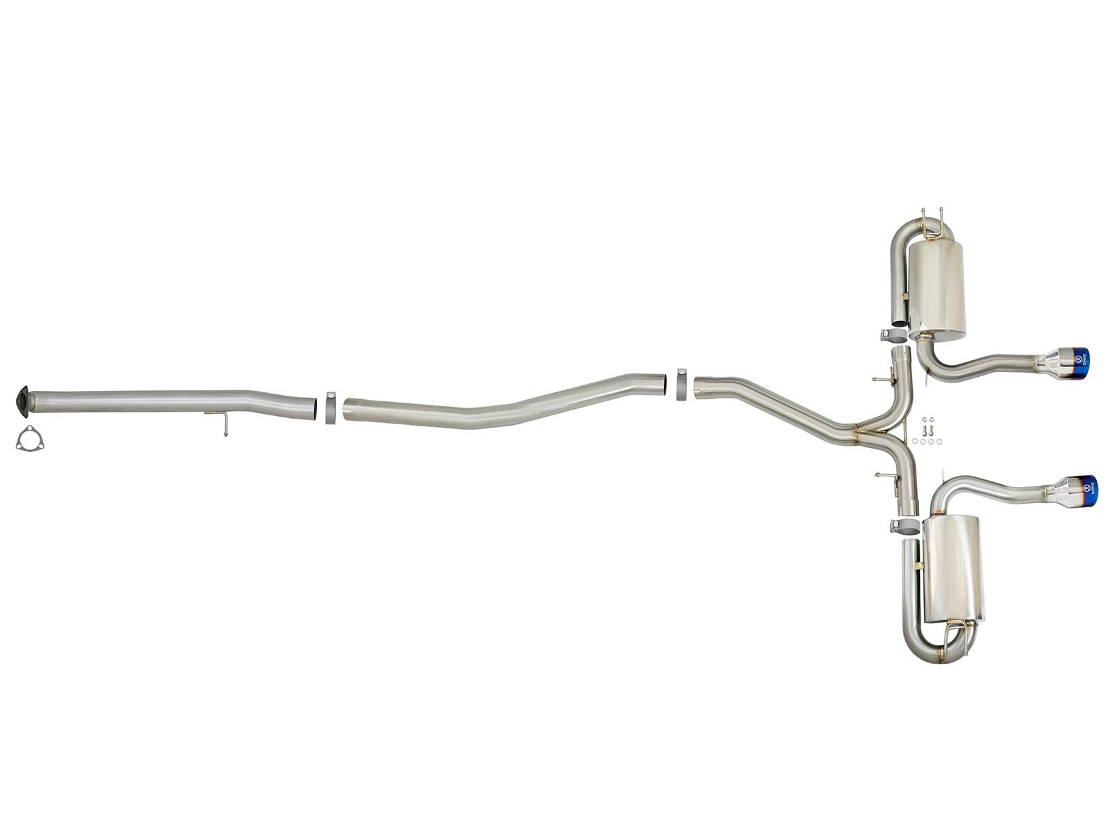 AFE Cat-Back Exhaust System (2017-2019 Honda Civic Si L4-1.5L (t)) - 49-36621-L