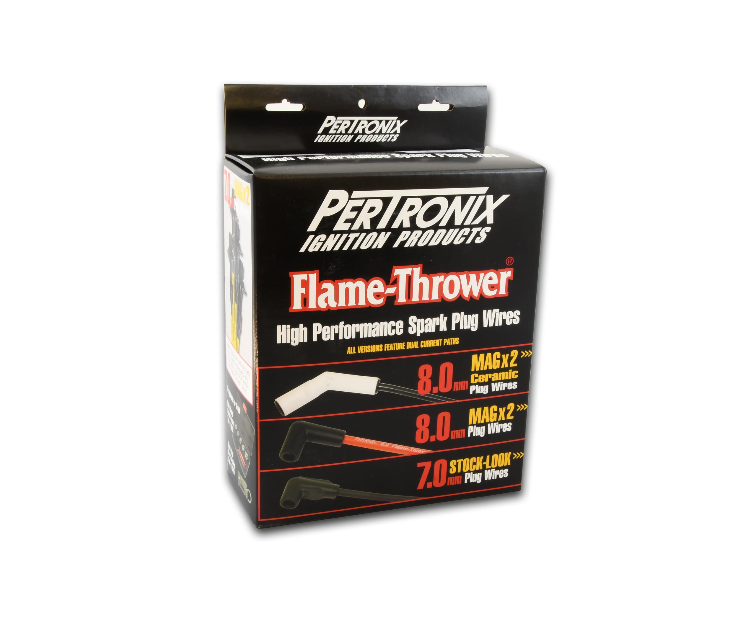 Pertronix 45 Degree Plug Wires with Black Ceramic Boot (LS Engines) - 828224HT
