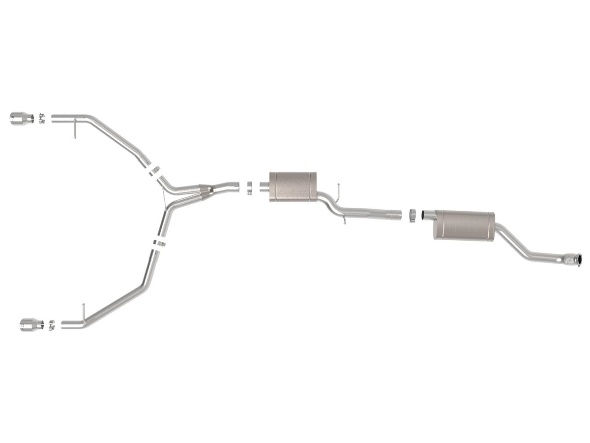 AFE MACH Force-Xp Cat-Back Exhaust System w/ Polished Tip (2013-2016 allroad) - 49-36438-P