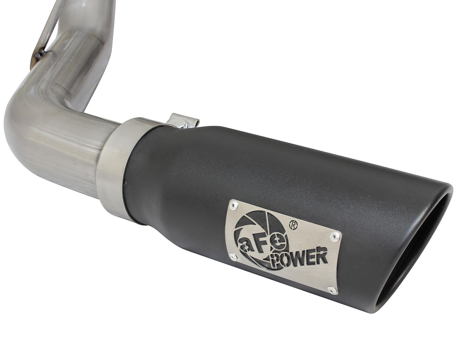 AFE MACH Force-Xp 3 IN 409 Stainless Steel Cat-Back Exhaust System w/Black Tip - 49-44057-B