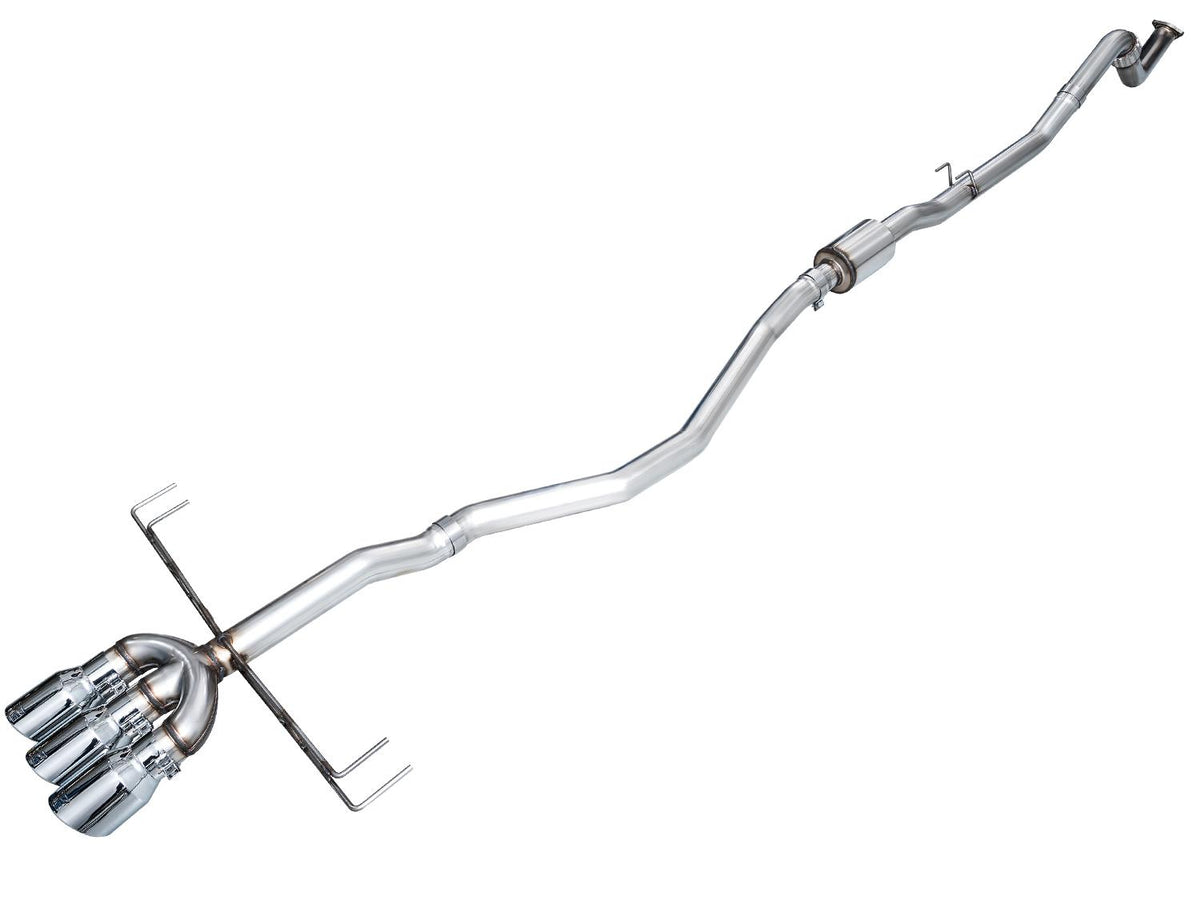 AWE Track Edition Exhaust for DE5 Integra Type-S - Triple Chrome Silver Tips - 3020-52335