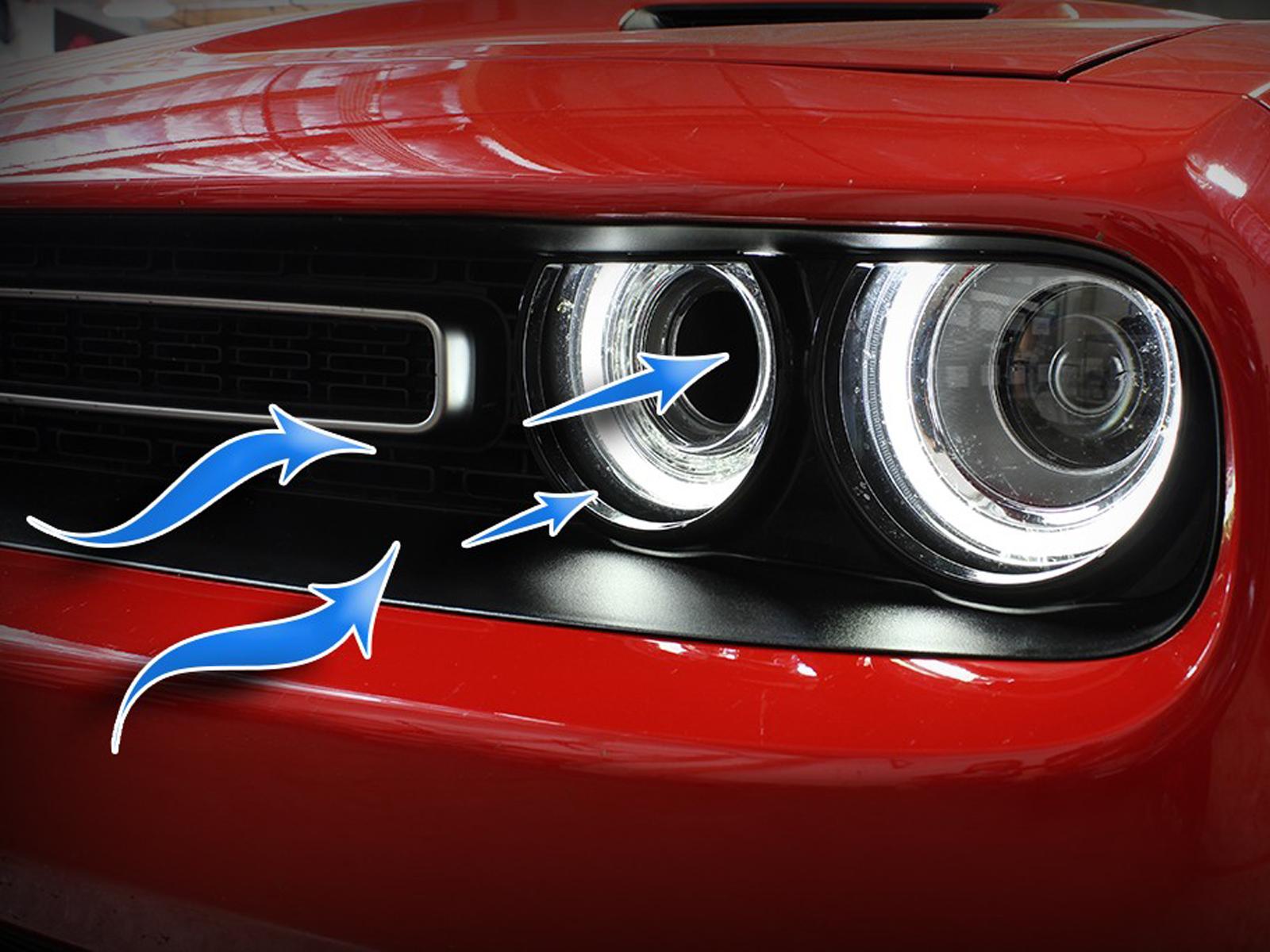 AFE Dynamic Air Scoop (2015-2020 Dodge Challenger V6-3.6L/V8-5.7L/6.4L/6.2L (sc) HEMI) - 54-72203-SL