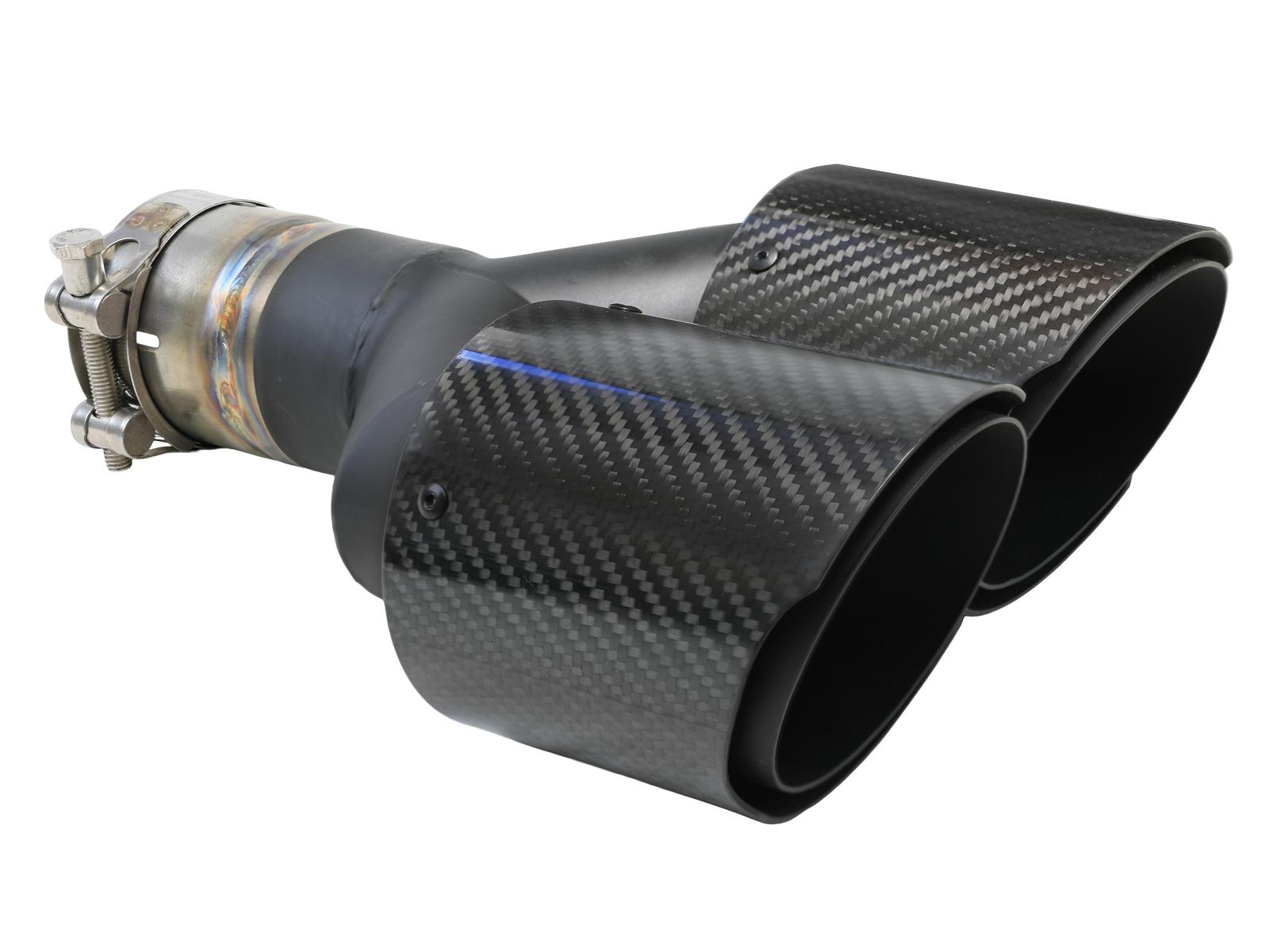 AFE Takeda 304 Stainless Steel Clamp-on Exhaust Tip Carbon Fiber - 49T25480-C121