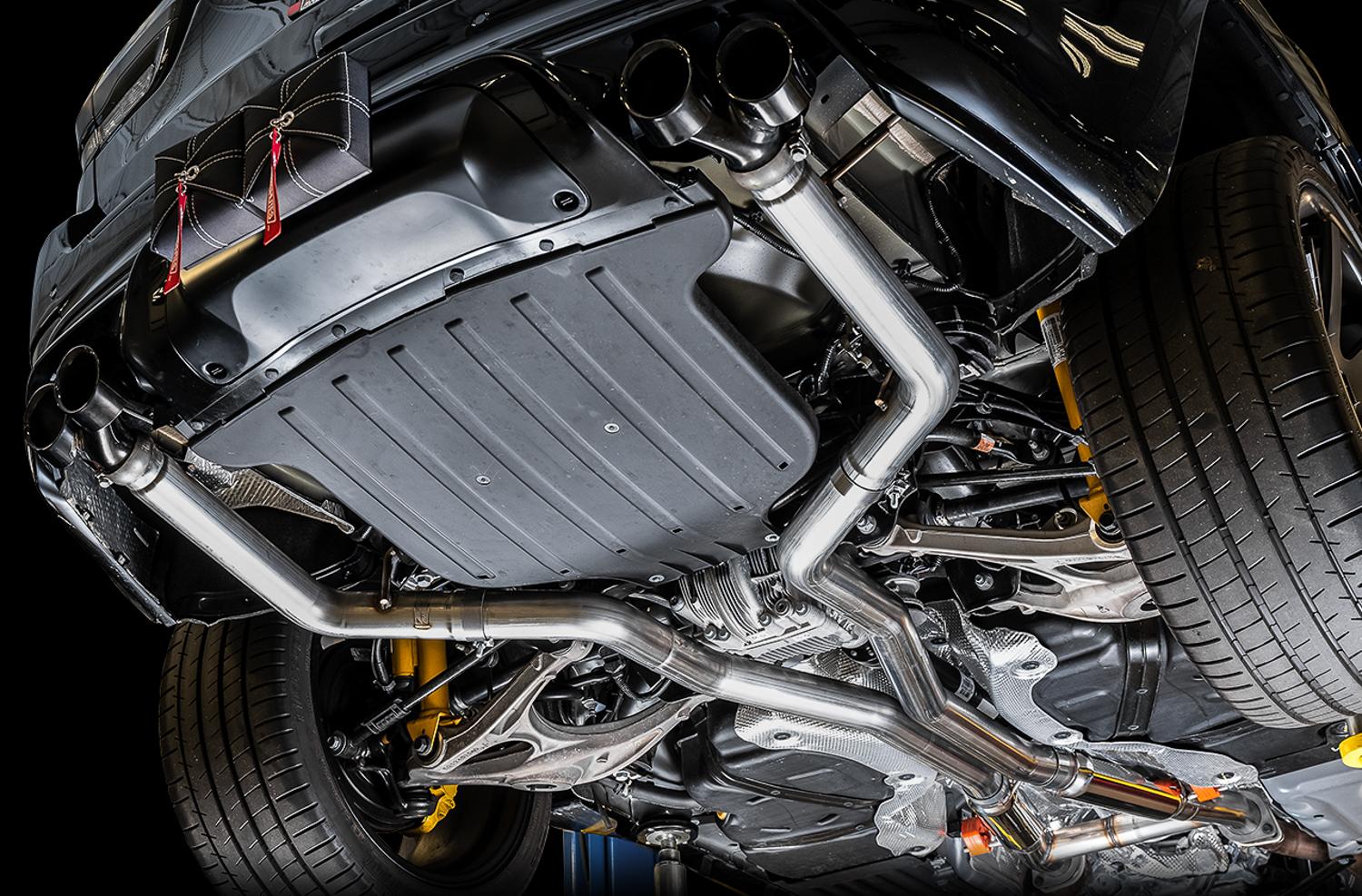 AWE Cat Back Exhaust - Touring Edition, Stock Tips (2020 Grand Cherokee SRT/Trackhawk) - 3015-31017
