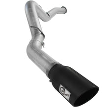 AFE ATLAS 5 IN Aluminized Steel DPF-Back Exhaust System w/Black Tip (2007-2010 Silverado 2500 HD, Silverado 3500 HD, Sierra 2500 HD, Sierra 3500 HD) - 49-04040-B