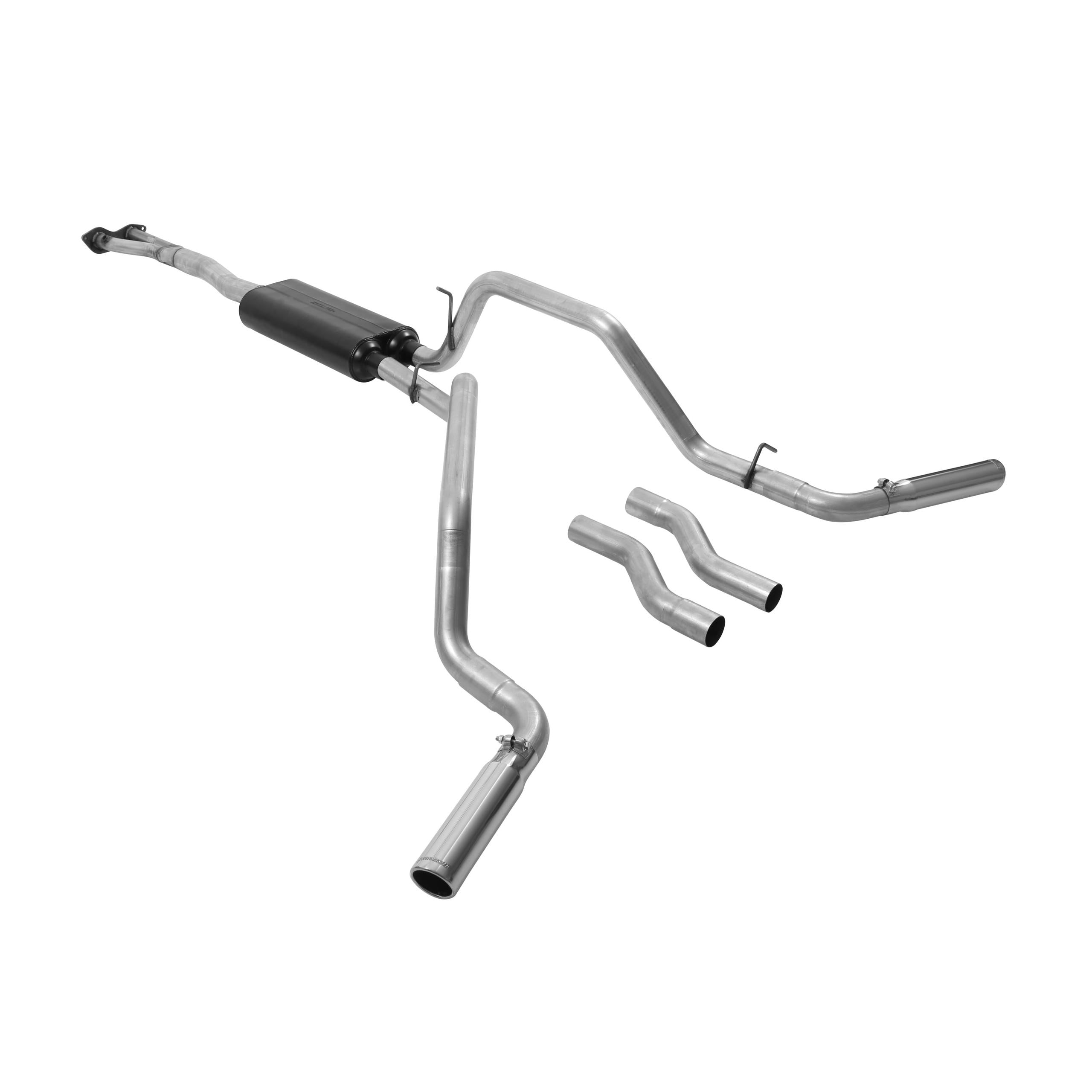 Flowmaster Cat-back System - Dual Rear/Side Exit - American Thunder - Moderate Sound