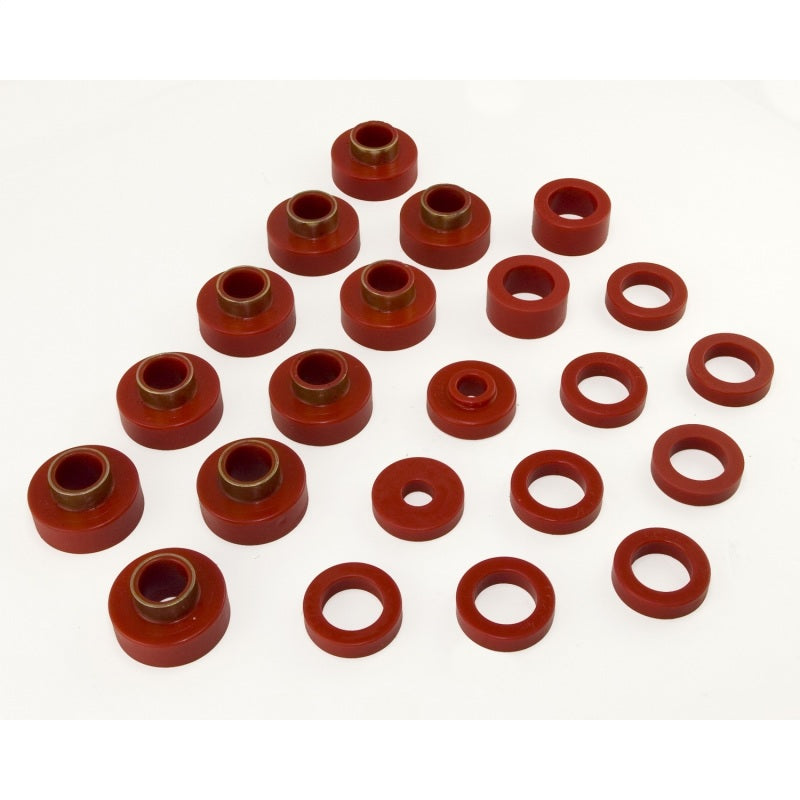 Rugged Ridge Body Mount Kit Red 22 Pieces 1980-1986 Cj7 By Rugged Ridge - 18351.03