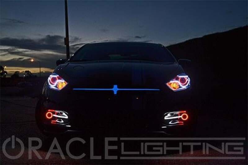 Oracle 13-16 Dodge Dart LED Headlight Halo Kit - Red