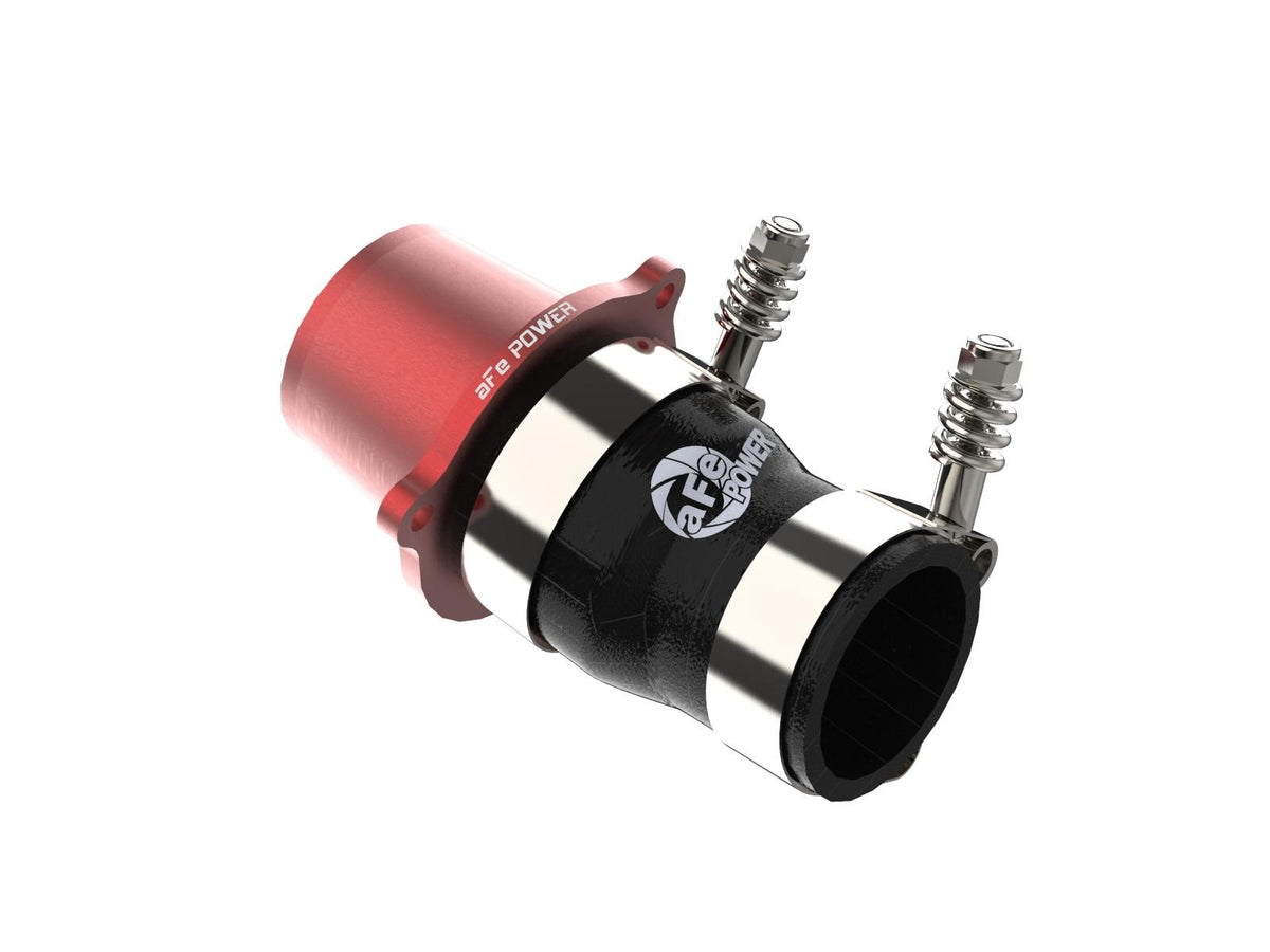 AFE BladeRunner Turbo Muffler Delete for OE Charge Pipe Red (2015-2021 A3 Quattro, A3, S3, Golf R, GTI, Jetta) - 46-20416-R